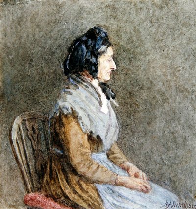 El chal azul de Helen Allingham