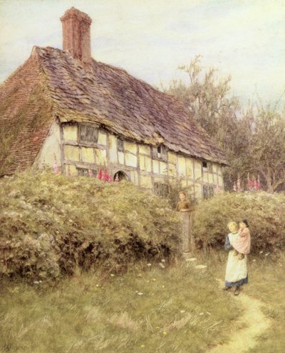 La casa del sacerdote, West Hoathly de Helen Allingham