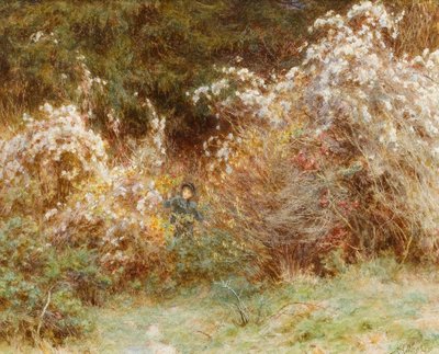 Alegría de los viajeros: un seto de Surrey de Helen Allingham