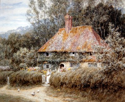 Granja Valewood, bajo Blackdown, Surrey de Helen Allingham