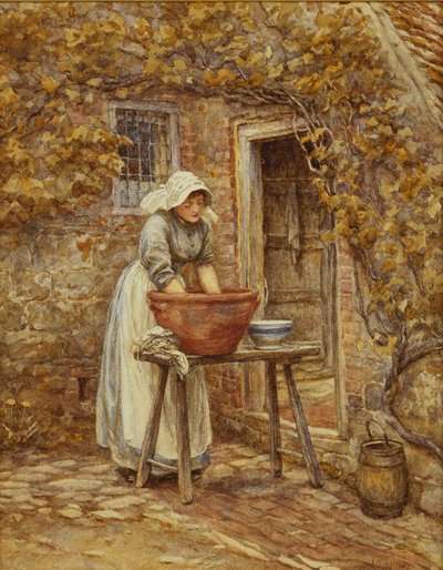 Día de lavado de Helen Allingham