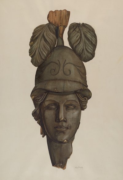 Cabeza de una estatua: Minerva de Helen Bronson