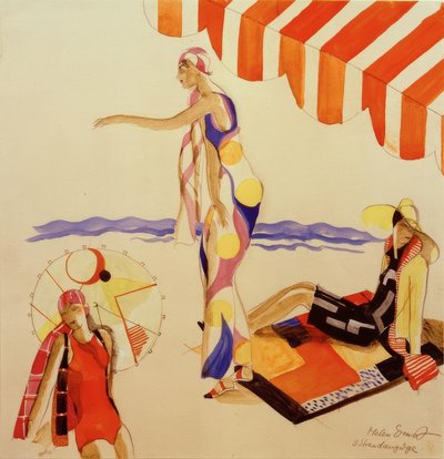 Ropa de playa alrededor de 1928 de Helen Ernst
