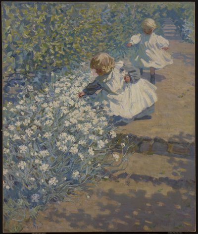 Recogiendo flores, c.1912 de Helen Galloway McNicholl