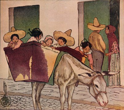 Un Interludio - El burro del panadero, 1912 de Helen Hyde