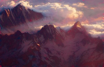Amanecer alpino, 2019 de Helen White