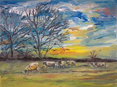 Pastoreo de invierno, 2008 de Helen White