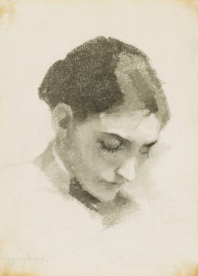 Una cabeza de mujer de Helene Schjerfbeck