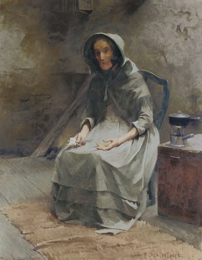 rosa de otoño; hostros de Helene Schjerfbeck