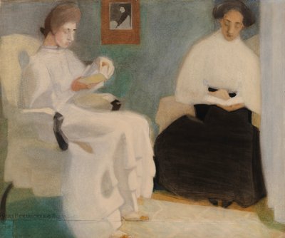 Chicas leyendo, 1907 de Helene Schjerfbeck