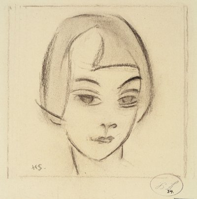 «La cabeza de una niña» (Viñeta, Karin) de Helene Schjerfbeck