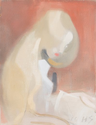 Niña con cabello rubio. 1916 de Helene Schjerfbeck