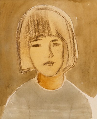 Retrato de una niña de Helene Schjerfbeck