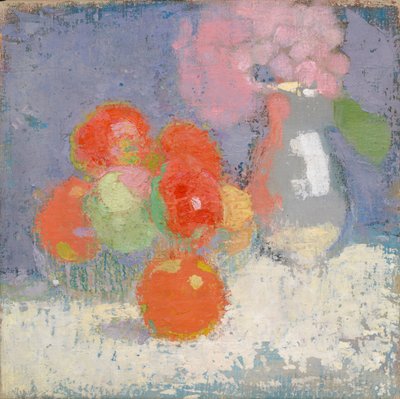 Manzanas rojas de Helene Schjerfbeck
