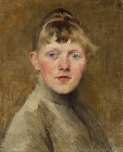 Autorretrato, 1884-1885 de Helene Schjerfbeck