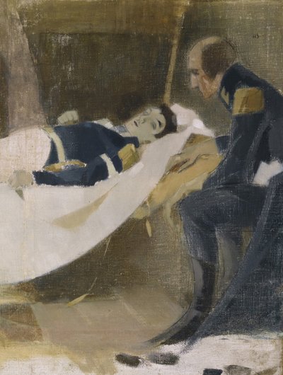 La muerte de Wilhelm von Schwerin, 1927 de Helene Schjerfbeck