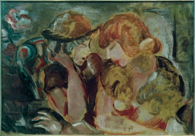 Dos mujeres jóvenes conversando de Helmut Kolle