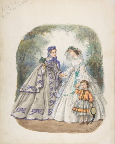 Ilustración para una revista de moda francesa de Heloise Leloir