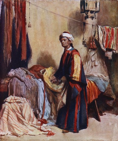 El Mercader (litografía en color) de Hely Augustus Morton Smith