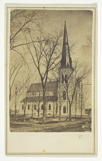 Sin título (iglesia con aguja puntiaguda) de Hendee