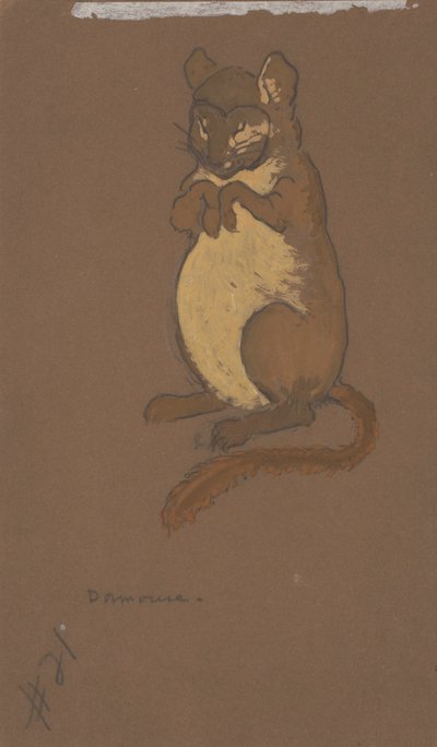 Dormouse (diseño de vestuario para Alicia en el País de las Maravillas, 1915) de Henderson, William Penhallow