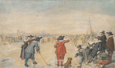 Juegos de invierno en el río Ijssel congelado de Hendrick Avercamp