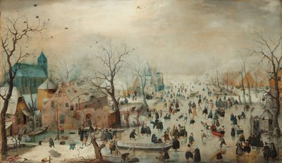 Paisaje invernal con patinadores sobre hielo
Paisaje invernal con patinadores de Hendrick Avercamp