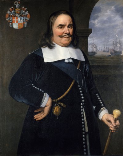 Michiel Adriaenszoon de Ruyter, teniente almirante general de las Provincias Unidas (1607-1676) de Hendrick Berckman