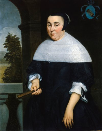 Retrato de Anna van Gelder, c.1664 (óleo sobre lienzo) de Hendrick Berckman