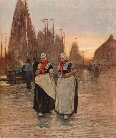 En el muelle, c1902 de Hendrick Cassiers
