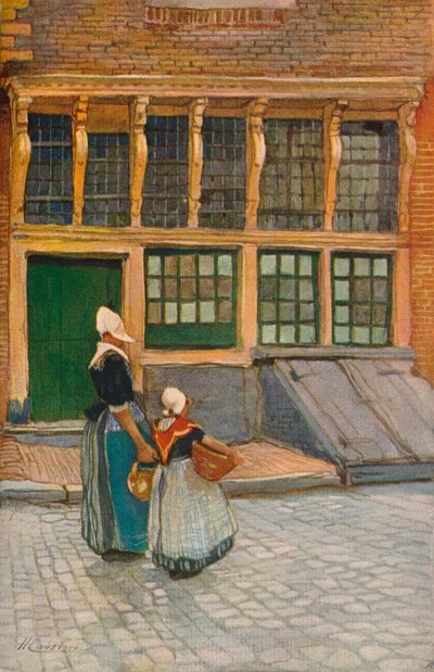 Regresando del mercado, c. 1902 de Hendrick Cassiers