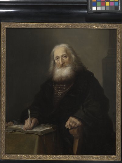 El coleccionista de monedas (óleo sobre madera) de Hendrick Gerritsz Pot