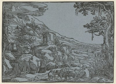 paisaje arcádico de Hendrick Goltzius (rejected attribution)
