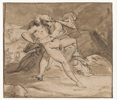 Júpiter abraza a Io de Hendrick Goltzius (school of)