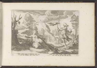 doodt apolo Metamorfosis de Ovidio (título de la serie) Herscheppingen van P. Ovidius Naso (título de la serie) de Hendrick Goltzius (workshop of)