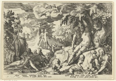 Edad de oro Metamorfosis de Ovidio (título de la serie) de Hendrick Goltzius (workshop of)