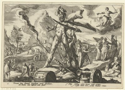 Edad de Hierro Metamorfosis de Ovidio (título de la serie) de Hendrick Goltzius (workshop of)