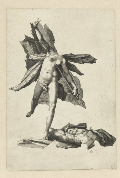 Píramo y Tisbe de Hendrick Goltzius (workshop of)