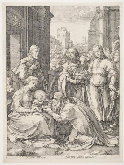 Adoración de los Magos de Hendrick Goltzius