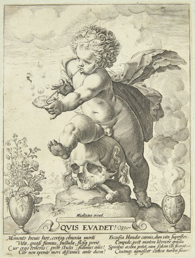 Alegoría sobre la fugacidad de la vida ("Quis Evadet?") de Hendrick Goltzius