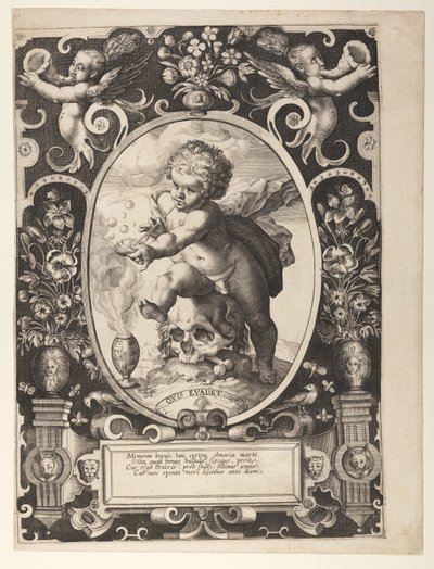 Alegoría de la fugacidad (Quis Evadet) de Hendrick Goltzius