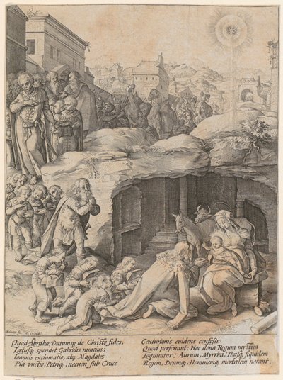 Adoración de los Reyes Magos de Hendrick Goltzius