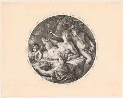 Baco, Ceres y Venus de Hendrick Goltzius