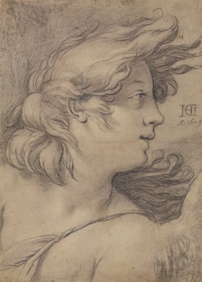 Busto de ángel de Hendrick Goltzius