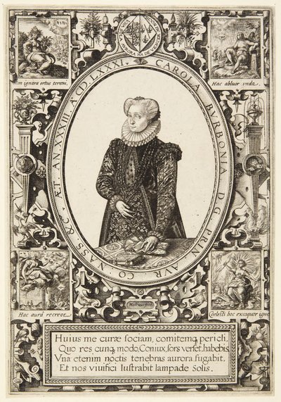 Carlota de Borbón de Hendrick Goltzius