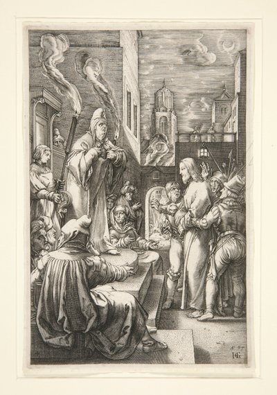 Cristo ante Caifás de Hendrick Goltzius