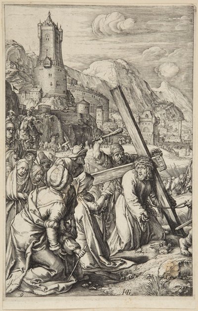 Cristo llevando la cruz de Hendrick Goltzius