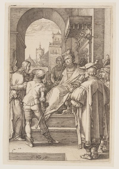 Cristo ante Pilatos, de La Pasión de Hendrick Goltzius