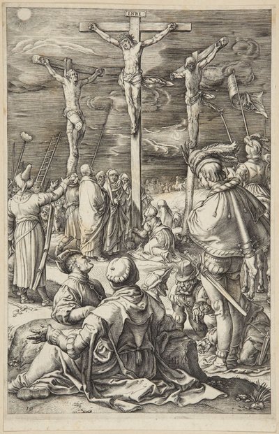Cristo en la cruz de Hendrick Goltzius