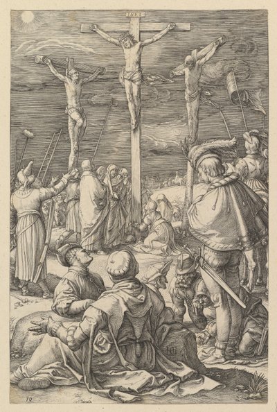 Cristo en la cruz, de «La Pasión de Cristo» de Hendrick Goltzius